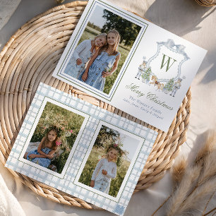 Cartes Pour Fêtes Annuelles Aquarelle Monogramme Premier Cimetière Photo