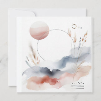 Cartes Pour Fêtes Annuelles Aquarelle Nature 02