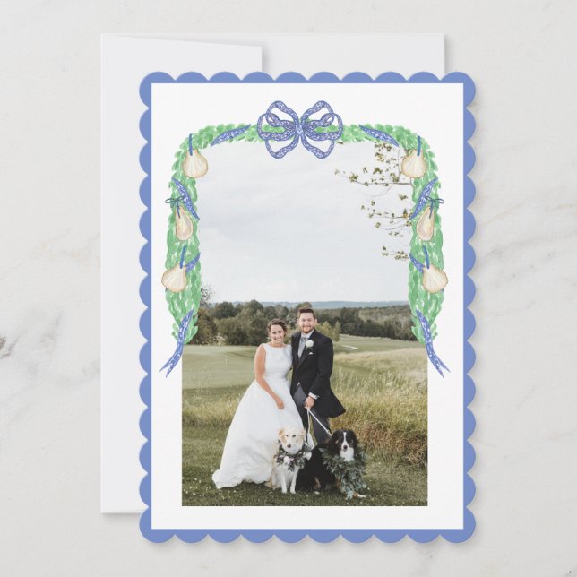 Cartes Pour Fêtes Annuelles Aquarelle Noël Bleu Grandmillentenaire Floral (Devant)