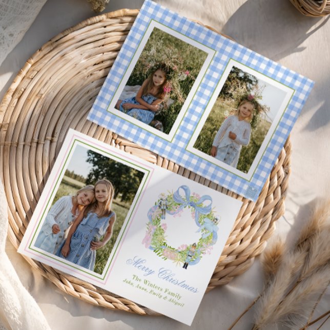 Cartes Pour Fêtes Annuelles Aquarelle Noël Casse-noisette photo (Créateur téléchargé)