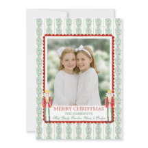 Aquarelle Noël Garland Nutcracker Une photo