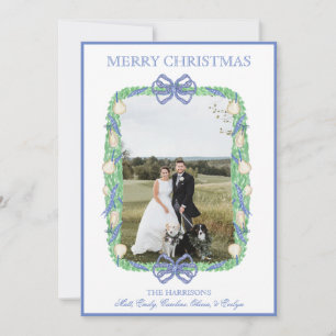 Cartes Pour Fêtes Annuelles Aquarelle Noël Garland Stocker une photo