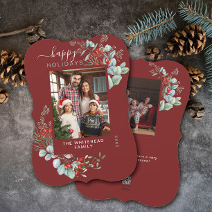 Cartes Pour Fêtes Annuelles Aquarelle photo botanique Bourgogne