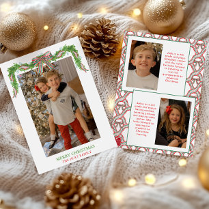 Cartes Pour Fêtes Annuelles Aquarelle Plaid Garland Noël