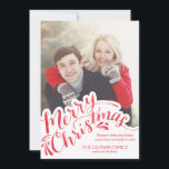 Cartes Pour Fêtes Annuelles Aquarelle rouge à la main Joyeux Noël<br><div class="desc"></div>