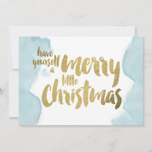 Cartes Pour Fêtes Annuelles Aquarelle Se Faire Un Joyeux Petit Noël