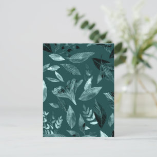 Cartes Pour Fêtes Annuelles Aquarelle tombée feuilles 10
