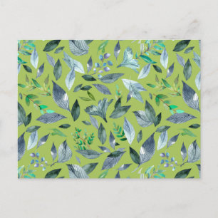 Cartes Pour Fêtes Annuelles Aquarelle tombée feuilles 6