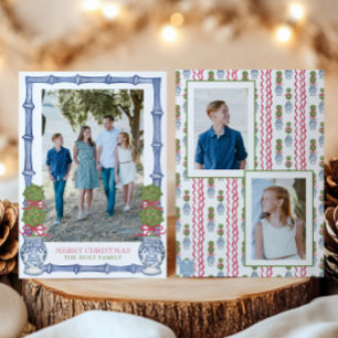 Cartes Pour Fêtes Annuelles Aquarelle Topiary Bamboo Photo