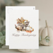 Aquarelle Turquie Pays Bon thanksgiving Wagon