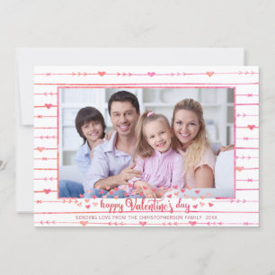 Cartes Pour Fêtes Annuelles Aquarelle Valentine Coeurs et flèches Photo