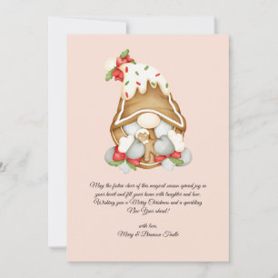 Cartes Pour Fêtes Annuelles Aquarelle Vintage Noël Gnome Chocolat chaud