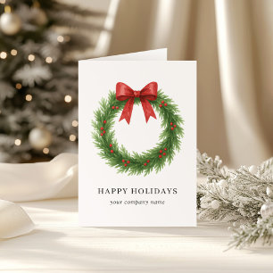 Cartes Pour Fêtes Annuelles Aquarelle Wire Moderne Affaires Noël