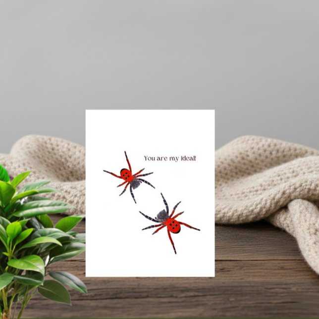 Cartes Pour Fêtes Annuelles Araignées rouges (Créateur téléchargé)
