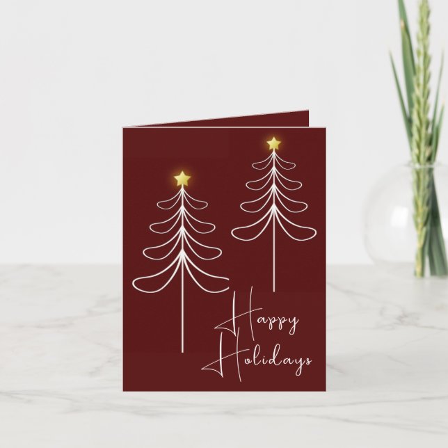 Cartes Pour Fêtes Annuelles Arborescence (Devant)