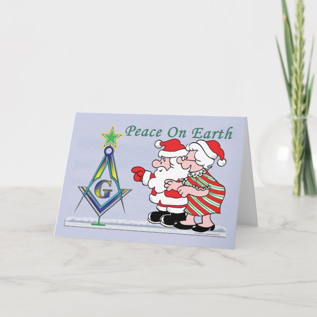 Cartes Pour Fêtes Annuelles Arborescence père Noël (Devant)