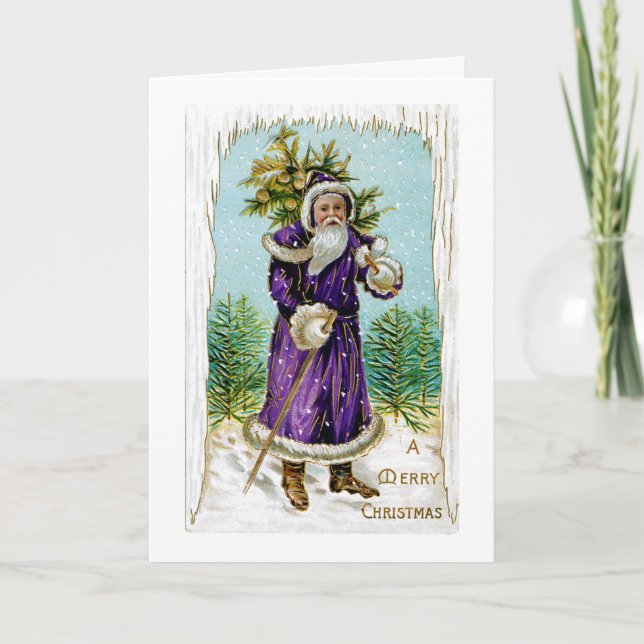 Cartes Pour Fêtes Annuelles Arborescence père Noël (Devant)
