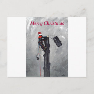 Cartes Pour Fêtes Annuelles Arborist tree surgeon christmas card card