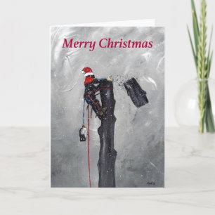 Cartes Pour Fêtes Annuelles Arborist tree surgeon christmas card card