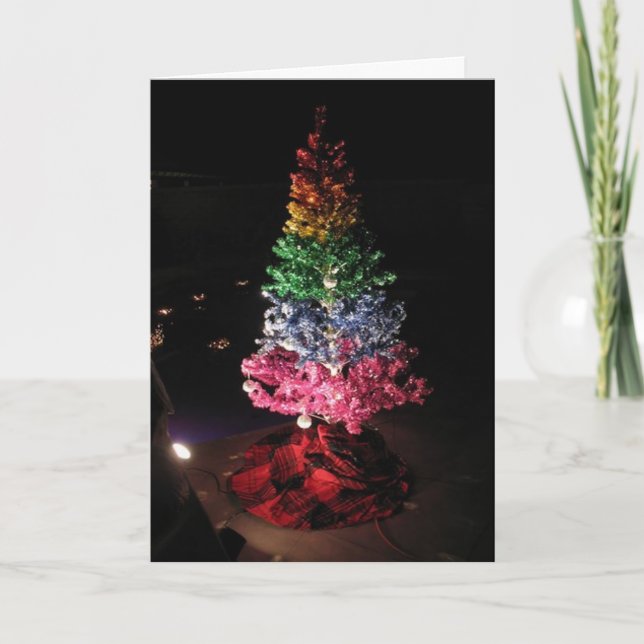 Cartes Pour Fêtes Annuelles arbre (Devant)