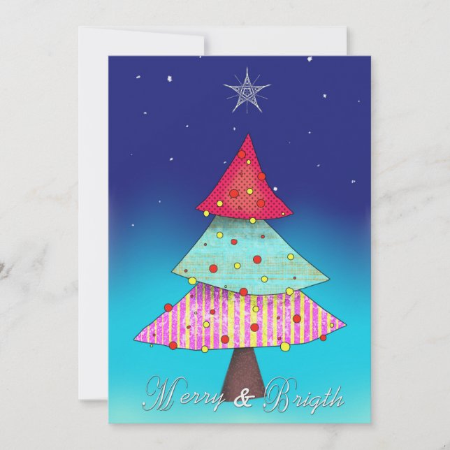 Cartes Pour Fêtes Annuelles Arbre (Devant)