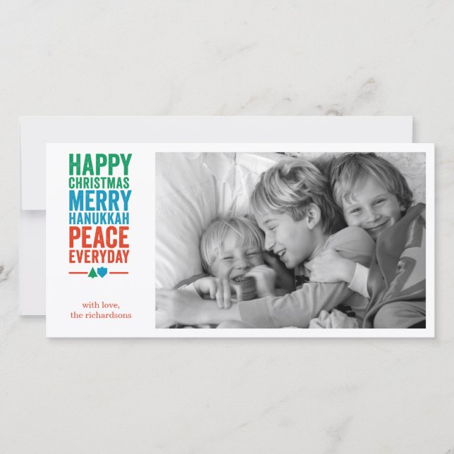 Cartes Pour Fêtes Annuelles Arbre 1 de Dreidel (Devant)