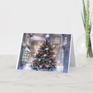 Cartes Pour Fêtes Annuelles Arbre dans la ville