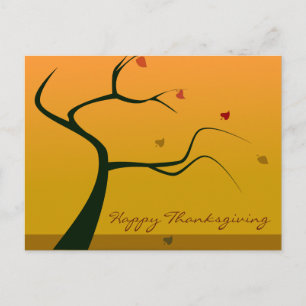 Cartes Pour Fêtes Annuelles Arbre d'automne du bon thanksgiving