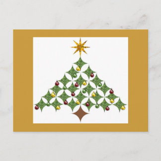 Cartes Pour Fêtes Annuelles Arbre de fenêtres de cathédrale