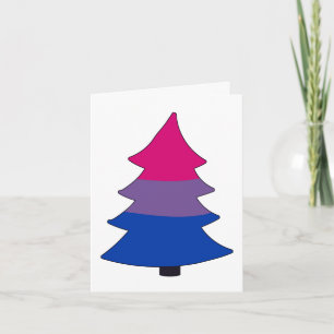Cartes Pour Fêtes Annuelles Arbre de fierté bisexuelle Holigay