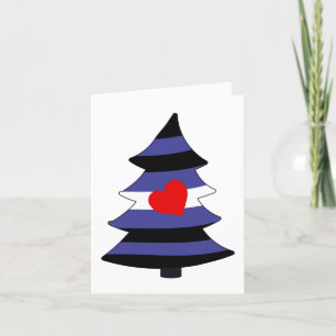 Cartes Pour Fêtes Annuelles Arbre de fierté en cuir de Holigay