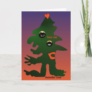 Cartes Pour Fêtes Annuelles Arbre de monstre par Anjo Lafin