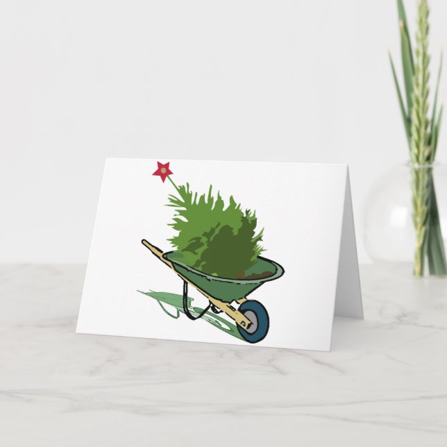 Cartes Pour Fêtes Annuelles Arbre de Noël (Devant)