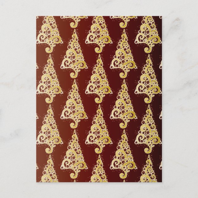 Cartes Pour Fêtes Annuelles Arbre de Noël (Devant)