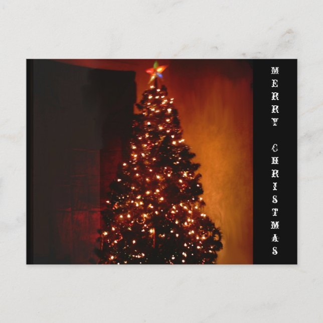 Cartes Pour Fêtes Annuelles Arbre de Noël (Devant)