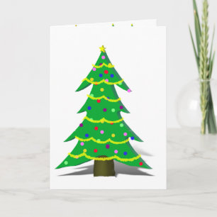 Cartes Pour Fêtes Annuelles Arbre de Noël