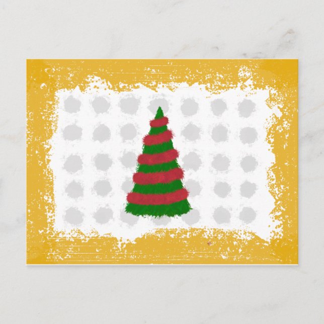 Cartes Pour Fêtes Annuelles Arbre de Noël (Devant)
