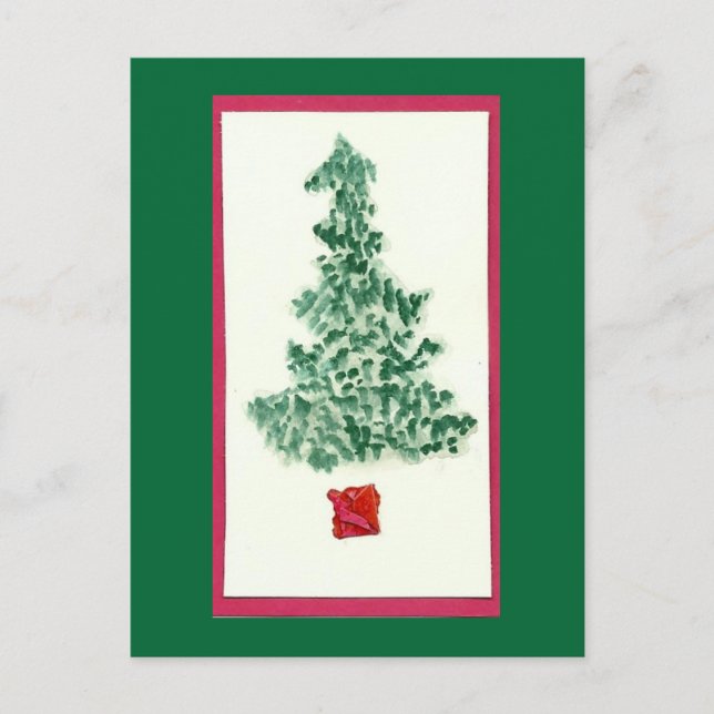 Cartes Pour Fêtes Annuelles Arbre de Noël (Devant)