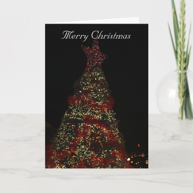 Cartes Pour Fêtes Annuelles arbre de noël (Devant)