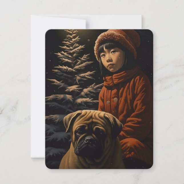 Cartes Pour Fêtes Annuelles Arbre de Noël (Devant)