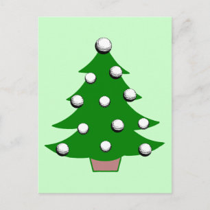 Cartes Pour Fêtes Annuelles Arbre de Noël à balle de golf