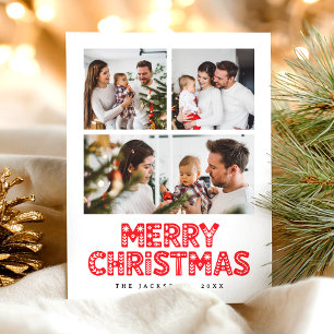 Cartes Pour Fêtes Annuelles Arbre de Noël à l'aquarelle élégant