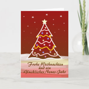 Cartes Pour Fêtes Annuelles Arbre de Noël - Allemand