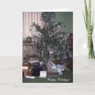 Cartes Pour Fêtes Annuelles Arbre de Noël antique