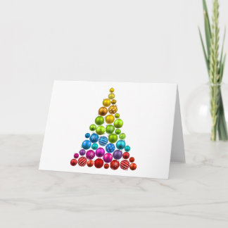 Cartes Pour Fêtes Annuelles Arbre de Noël Arc-en-ciel