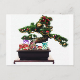 Cartes Pour Fêtes Annuelles Arbre de Noël Bonsai