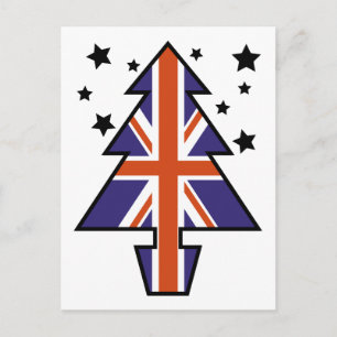 Cartes Pour Fêtes Annuelles Arbre de Noël britannique