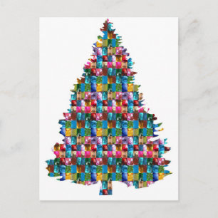 Cartes Pour Fêtes Annuelles Arbre de Noël clouté par GEMME :  Joyeux Noël