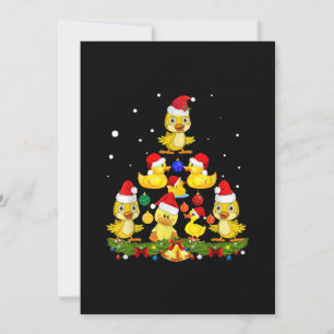 Cartes Pour Fêtes Annuelles Arbre de Noël de canard