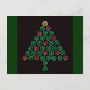 Cartes Pour Fêtes Annuelles Arbre de Noël de la coque de tir